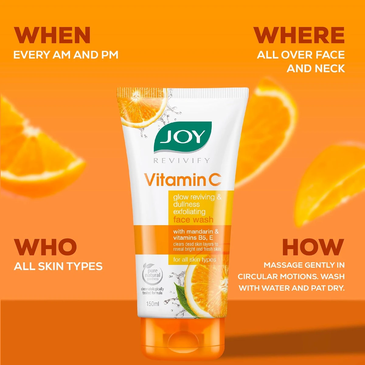 Vitamin C Glow Reviving & Dullness Exfoliating Facewash