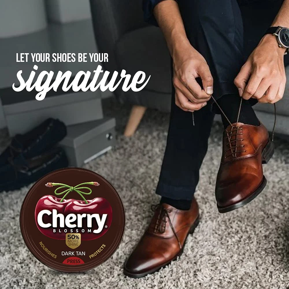 Blossom Dark Tan Wax Shoe Polish