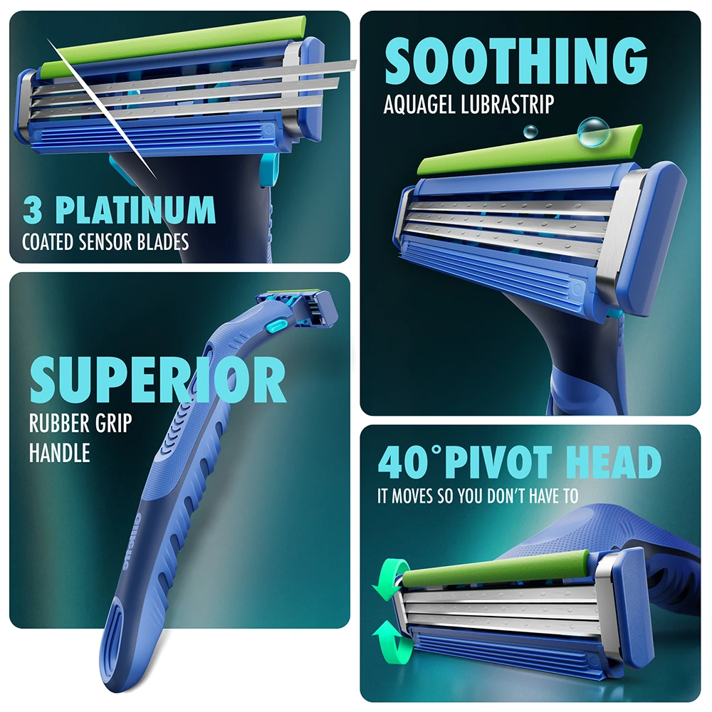 Guard 3 in 1 Men's Razor Cartridges