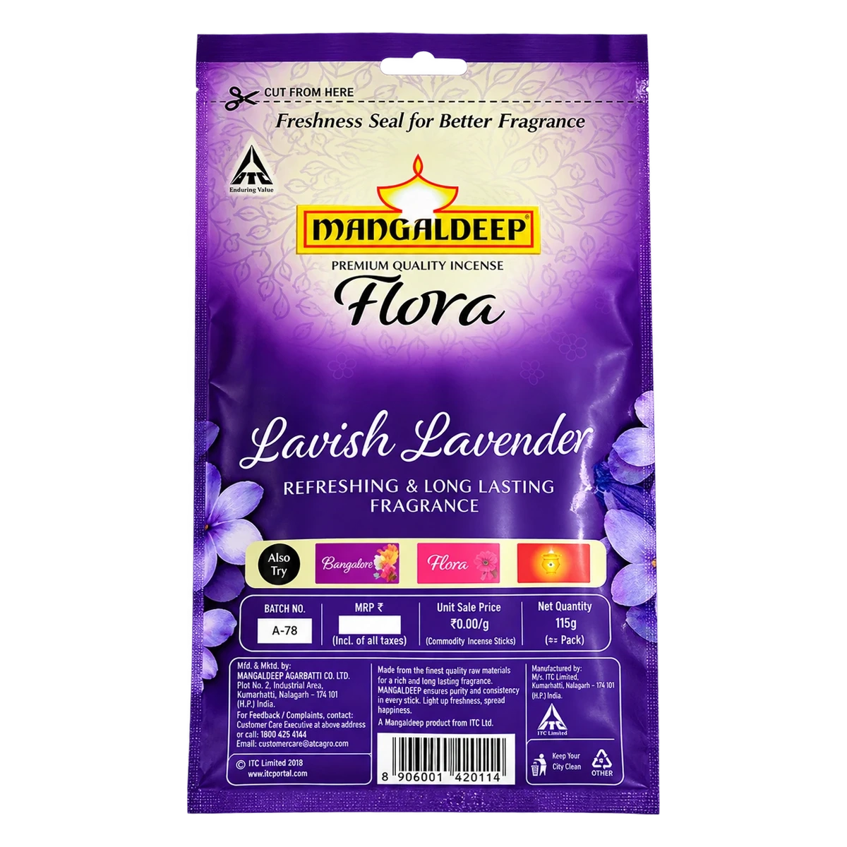 Flora Lavish Lavender Refreshing & Long Lasting Fragrance Agarbatti