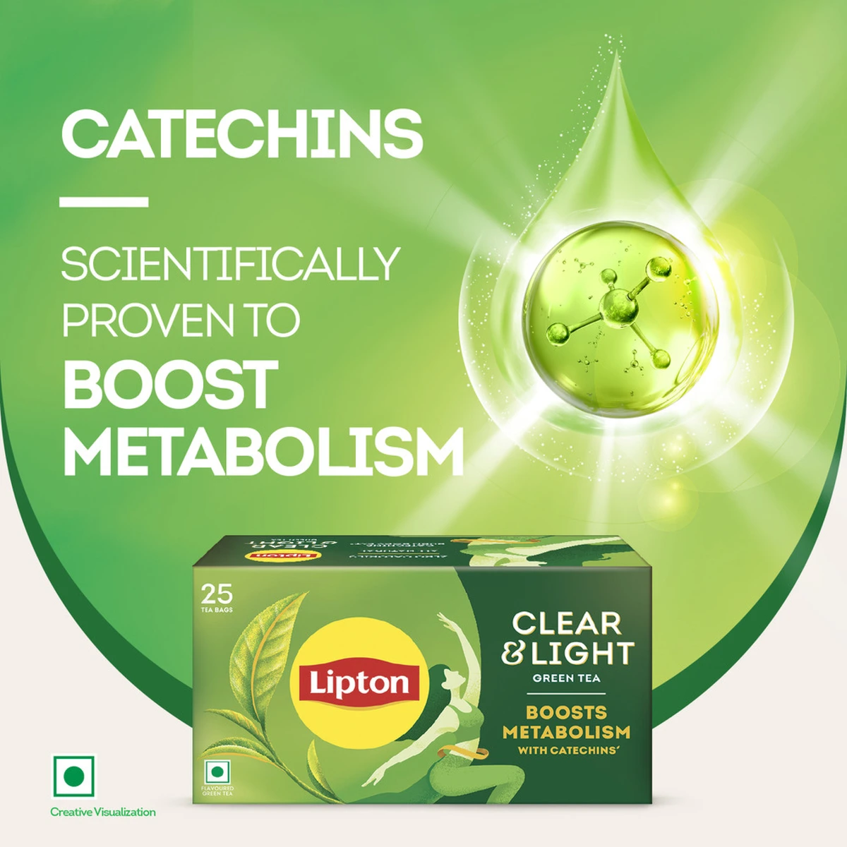 Clear & Light Green Tea Bags