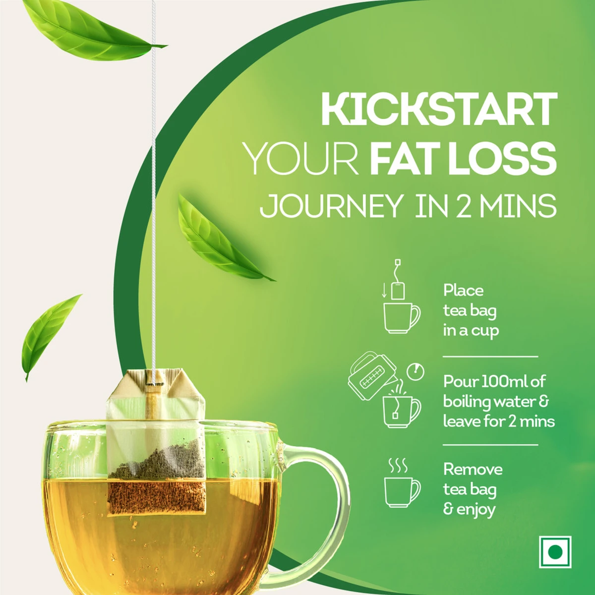 Clear & Light Green Tea Bags