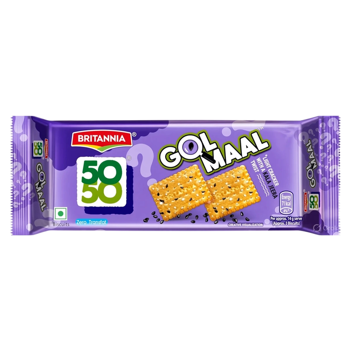 50-50 Golmaal Light Crackers with Kaala Jeera Biscuits