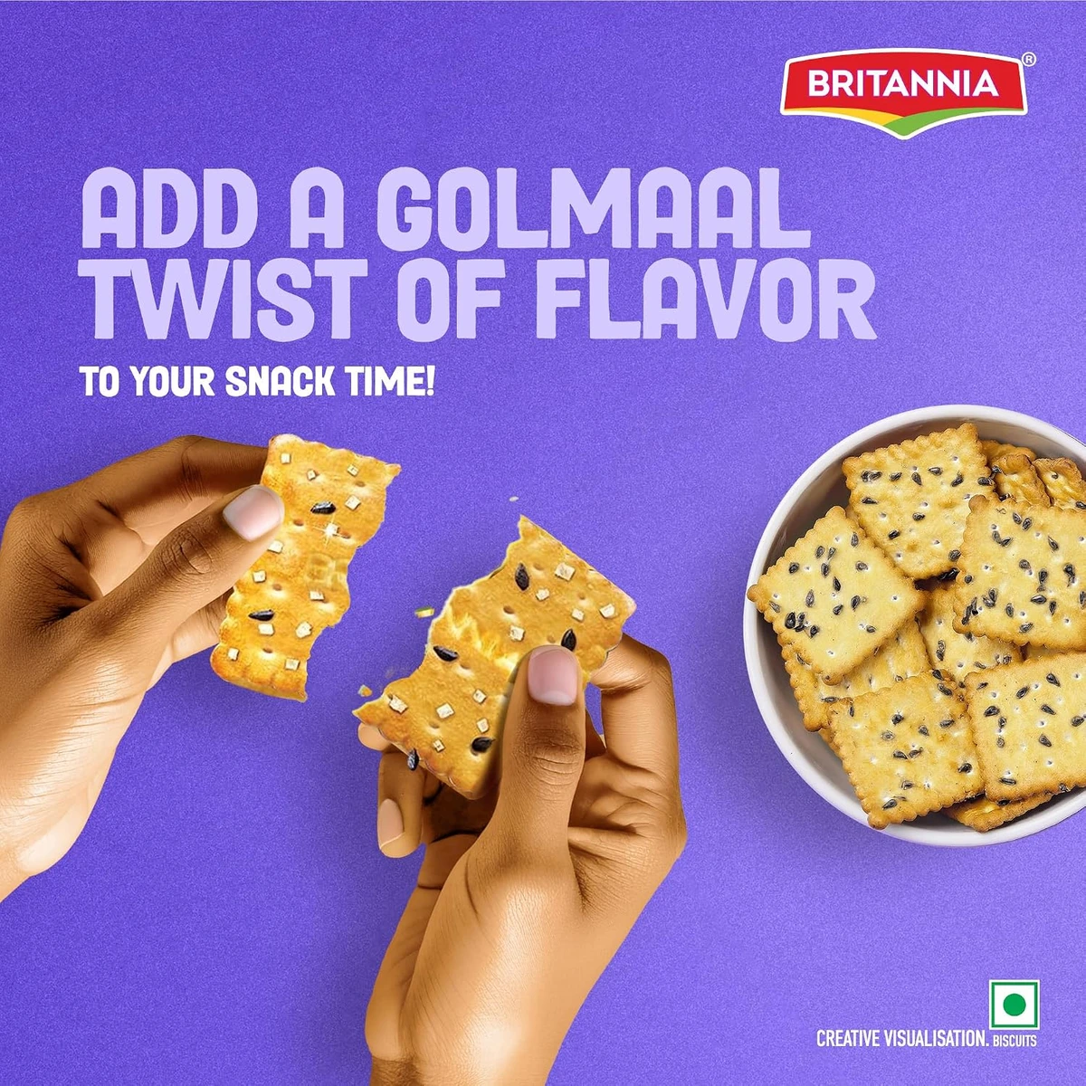 50-50 Golmaal Light Crackers with Kaala Jeera Biscuits