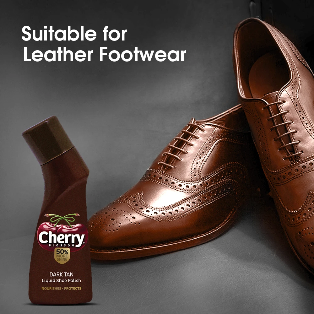 Blossom Dark Tan Liquid Shoe Polish