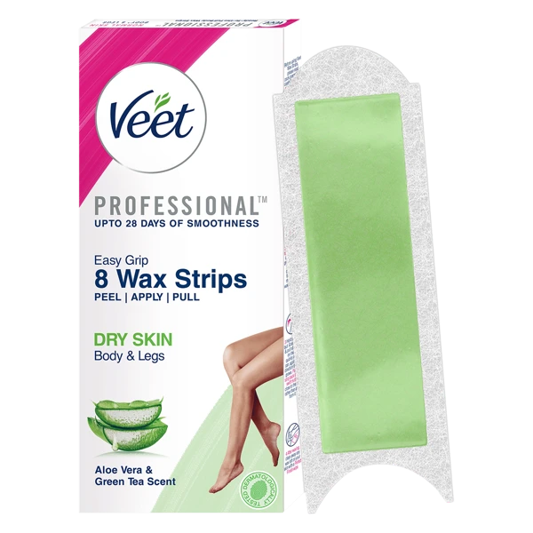 Veet Professional Ready-to-use Wax Strips for Dry Skin