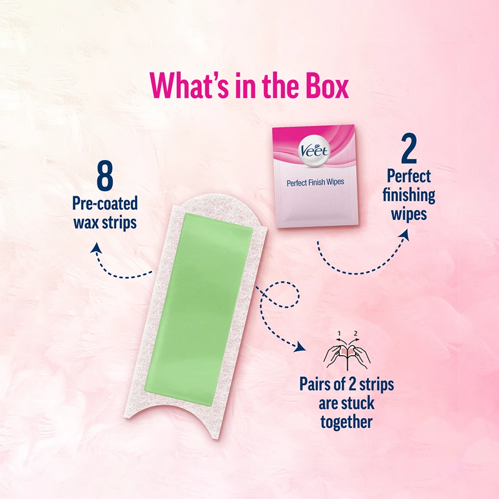 Professional Ready-to-use Wax Strips for Dry Skin
