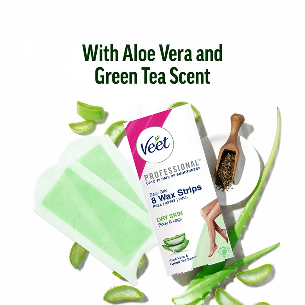 Professional Ready-to-use Wax Strips for Dry Skin