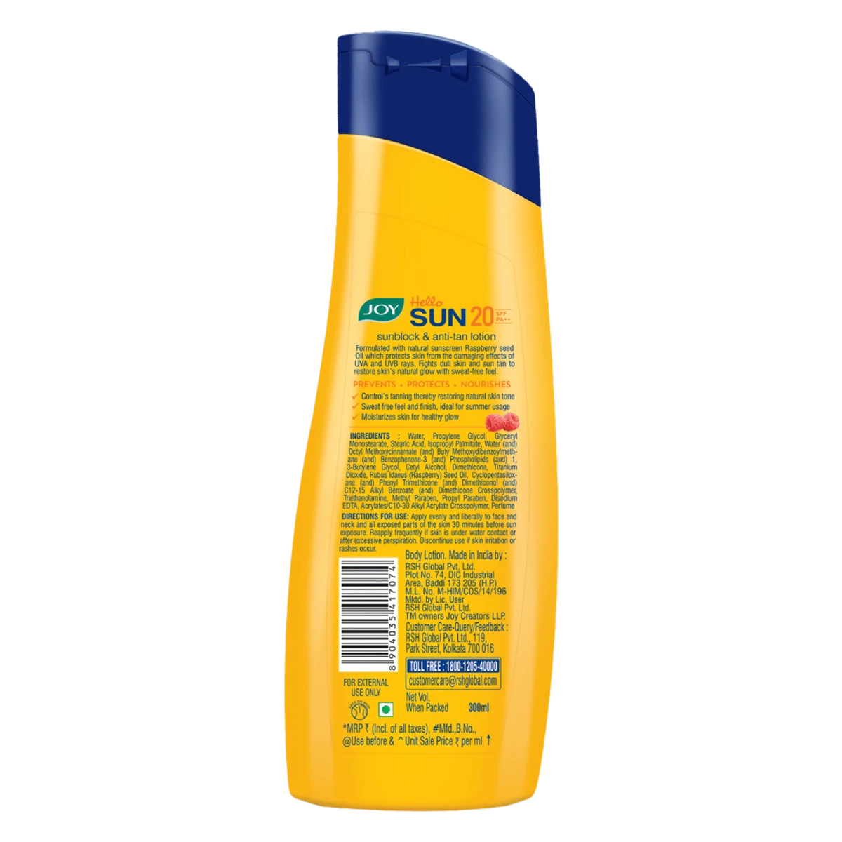Hello Sunblock & Anti-Tan SPF 20 PA++ Sunscreen Lotion
