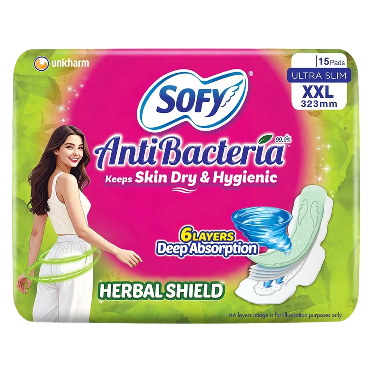 Anti Bacteria XXL Sanitary Pads