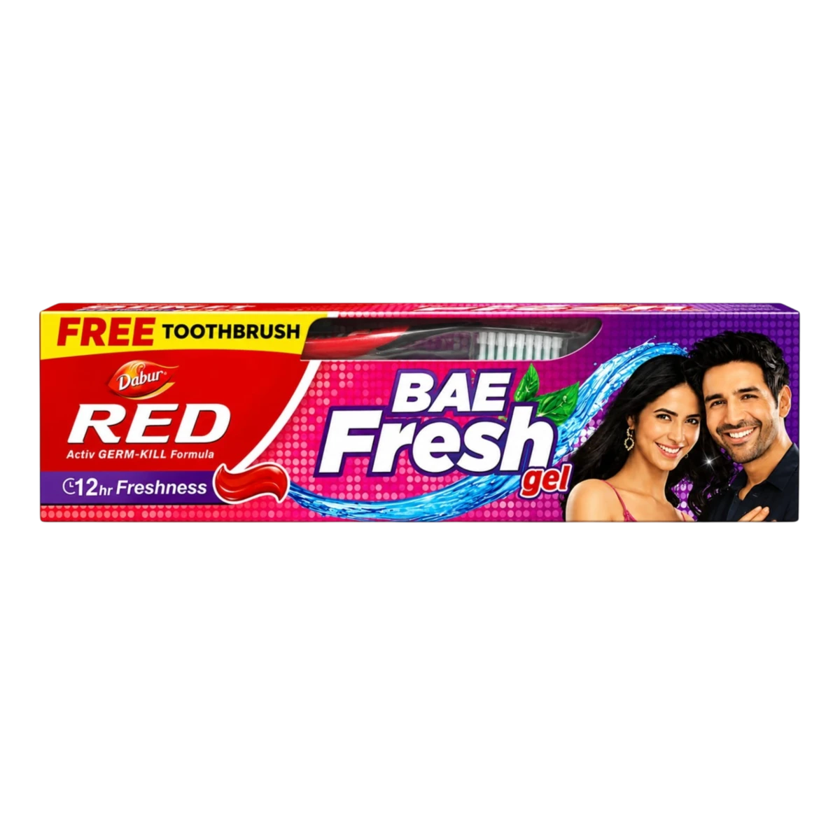Red Bae Fresh Gel Toothpaste with Free Toothbrush