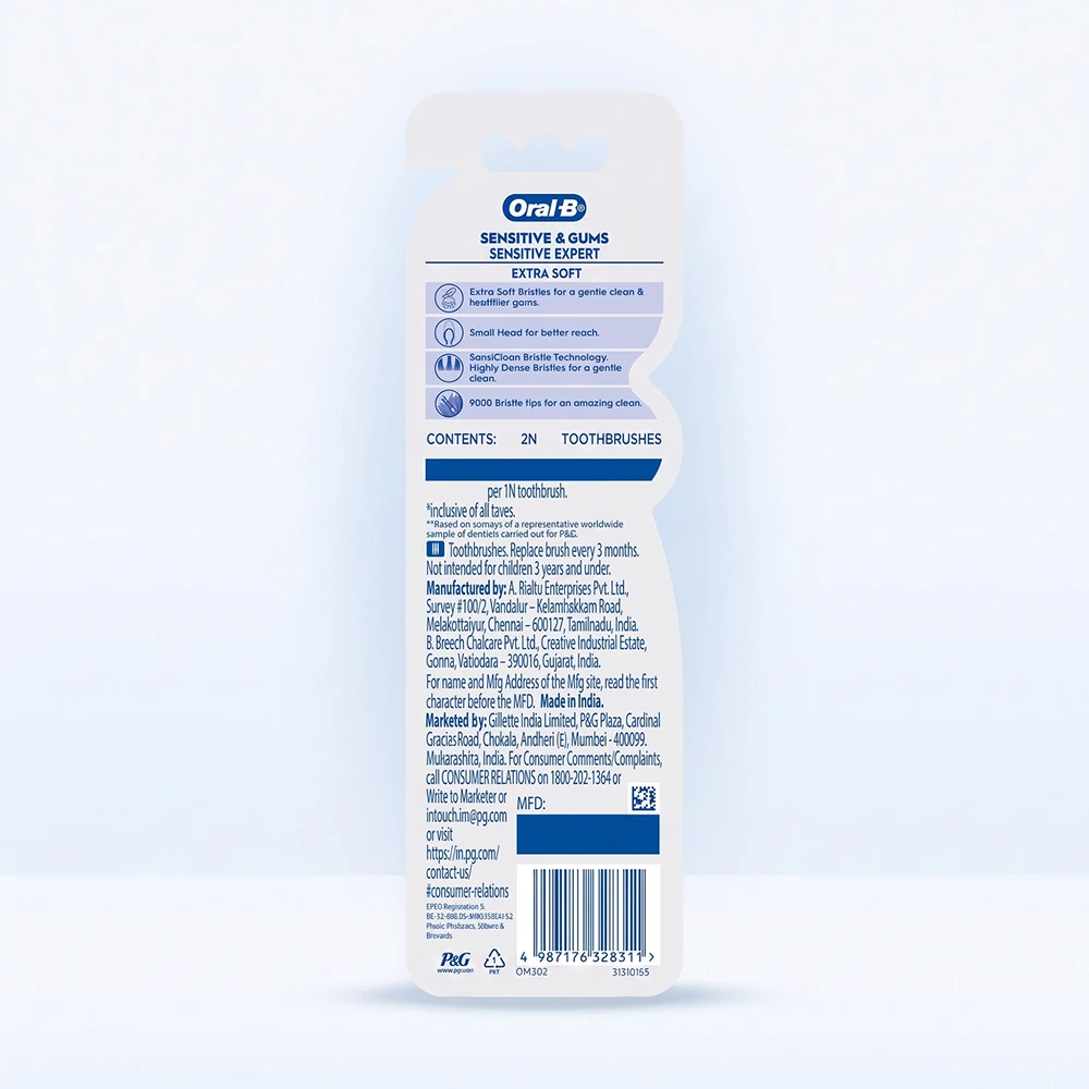 Sensitive and Gums Crisscross Extra Soft Toothbrush