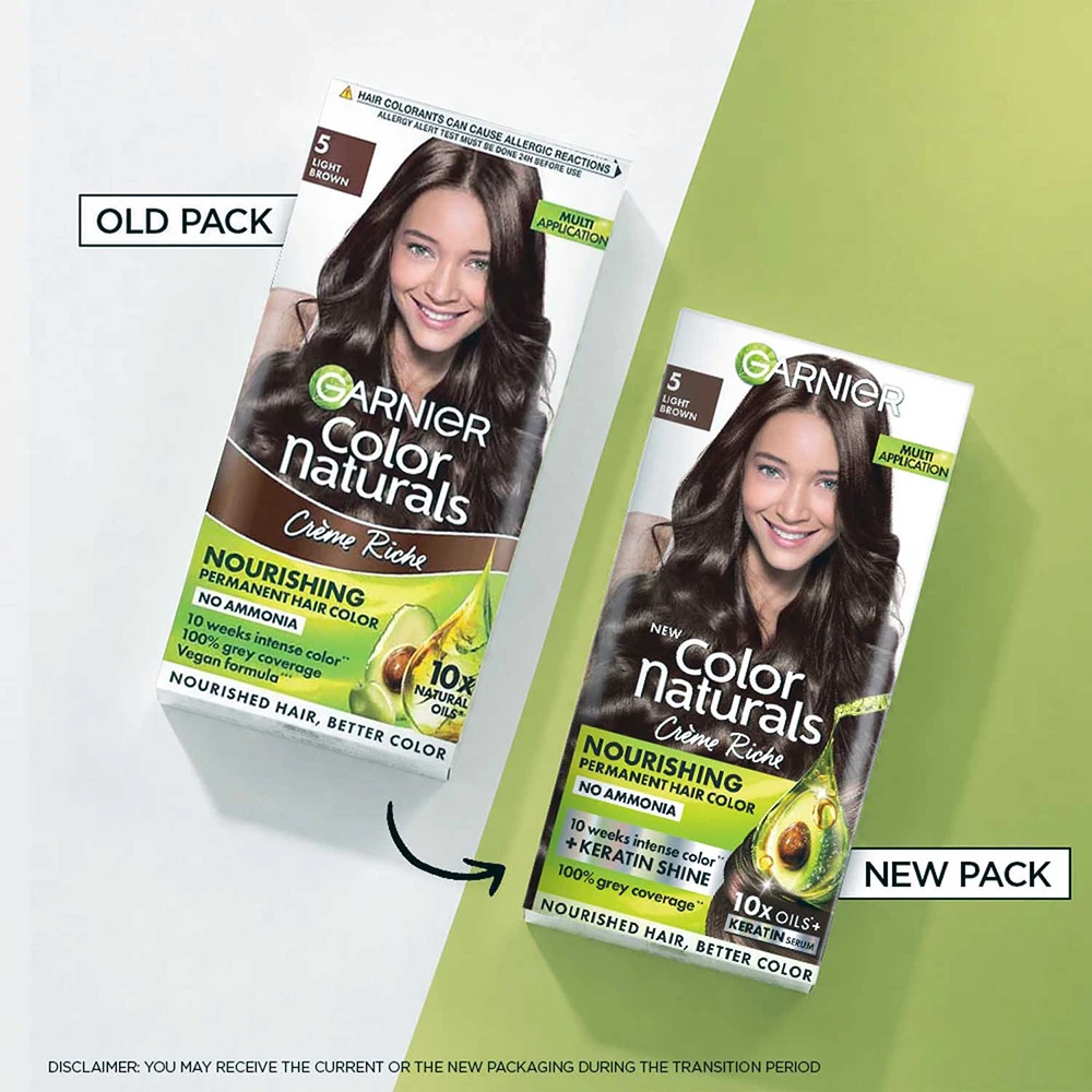 Color Naturals Keratin Hair Colour Shade 5 Light Brown