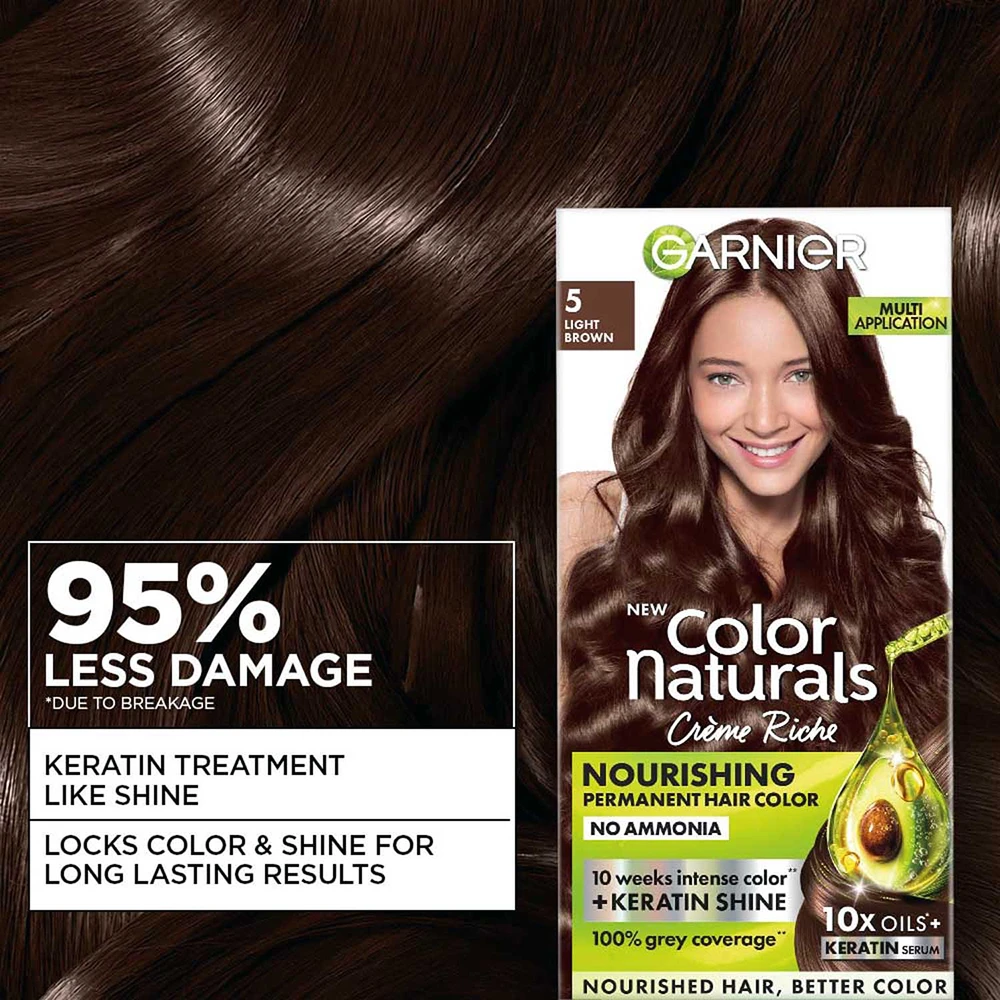 Color Naturals Keratin Hair Colour Shade 5 Light Brown