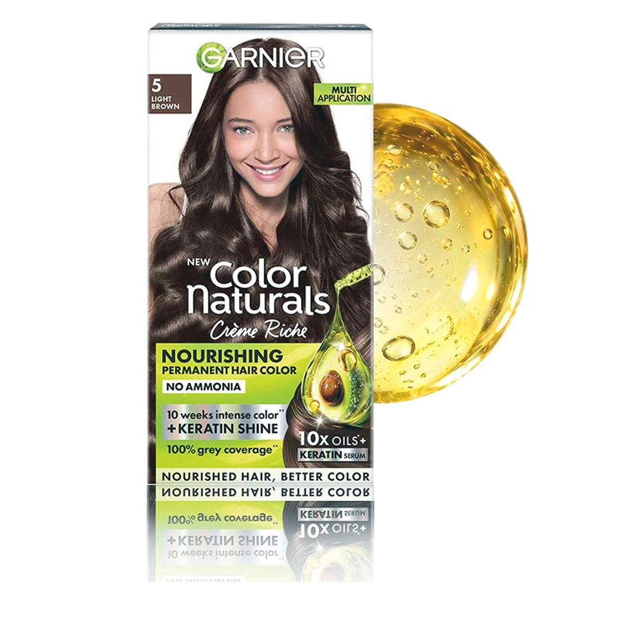 Color Naturals Keratin Hair Colour Shade 5 Light Brown