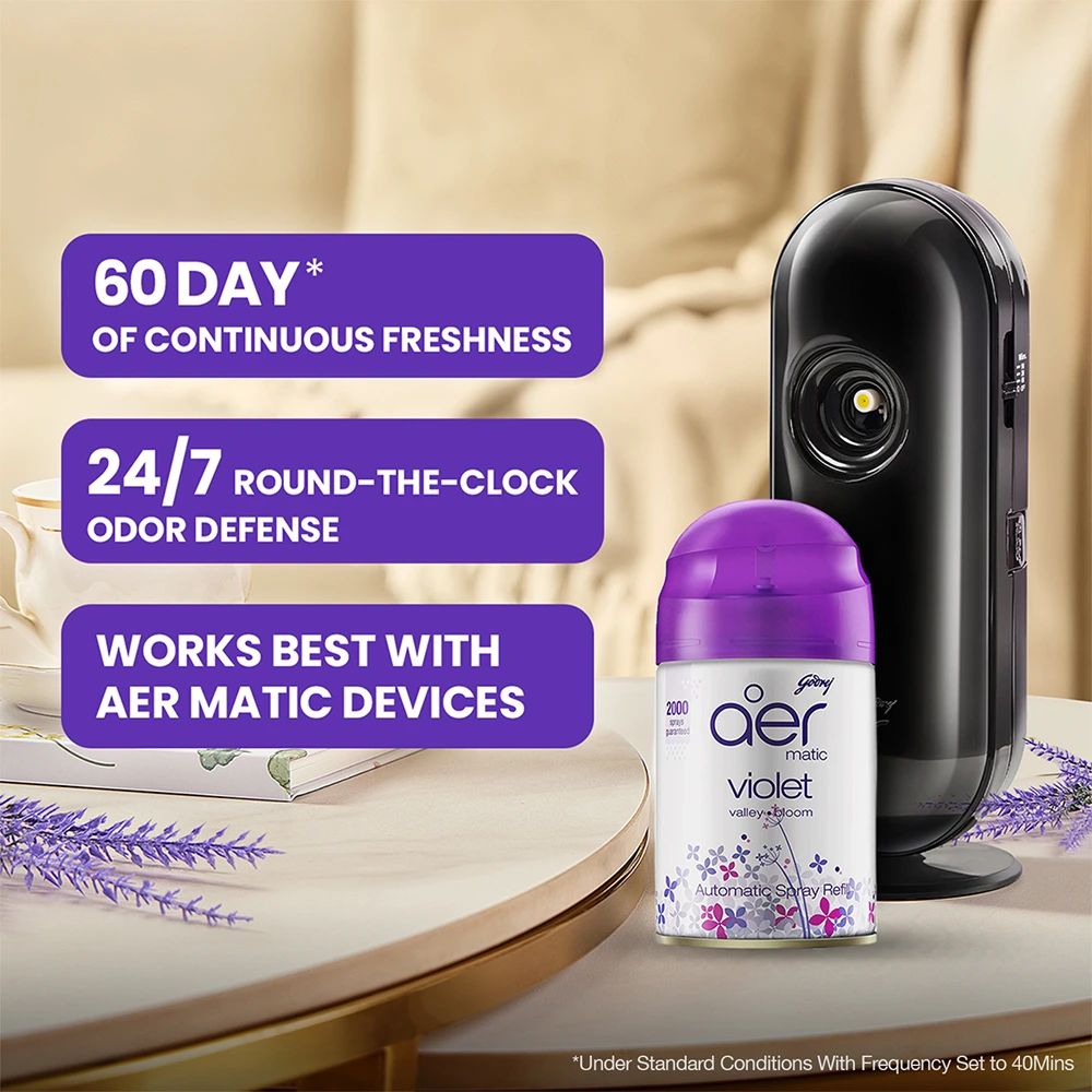 Aer Matic Violet Valley Bloom Home Freshener