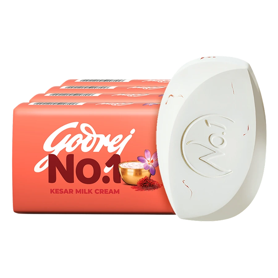 No. 1 Kesar Milk Cream Bath Soap SET