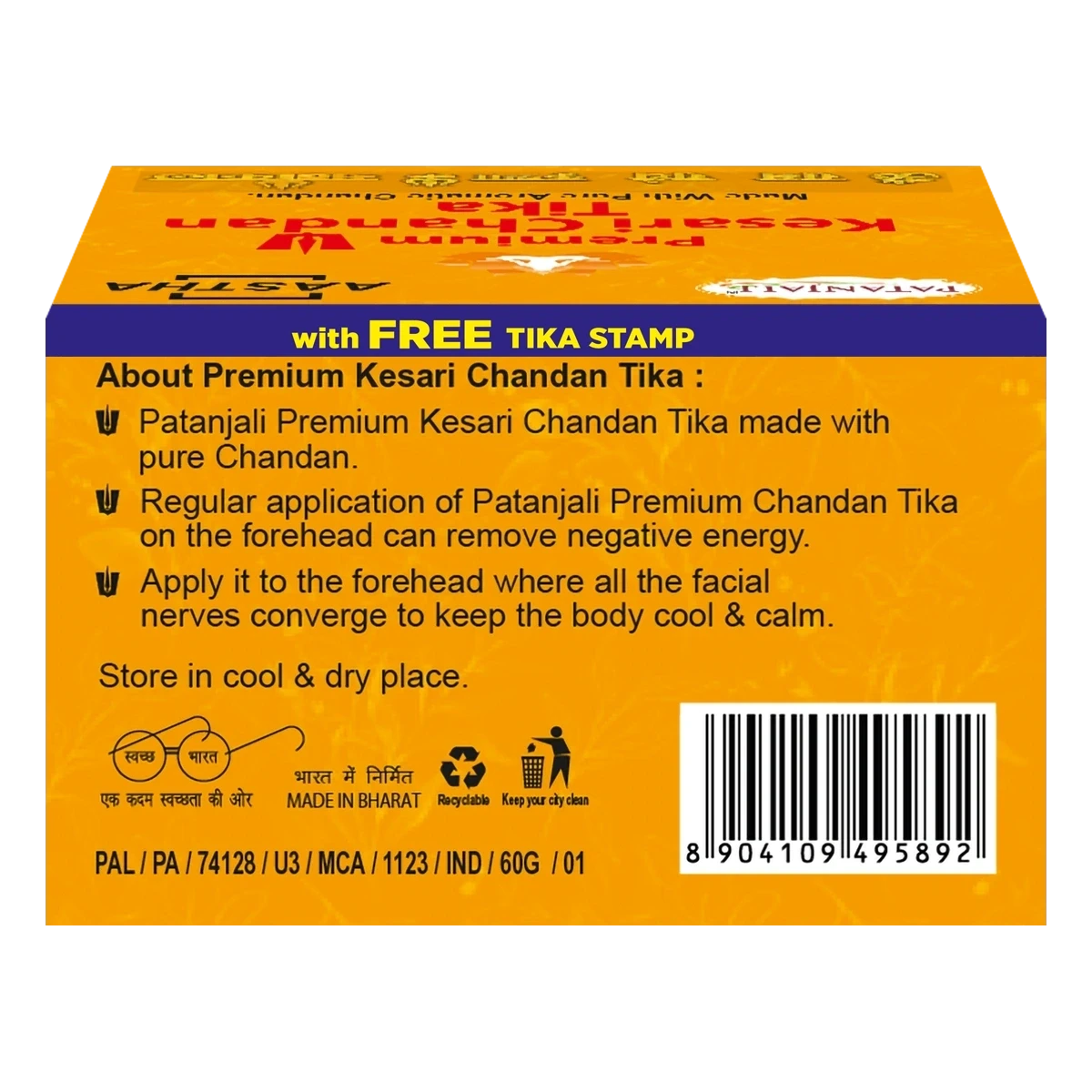 Aastha Premium Kesari Chandan Tika