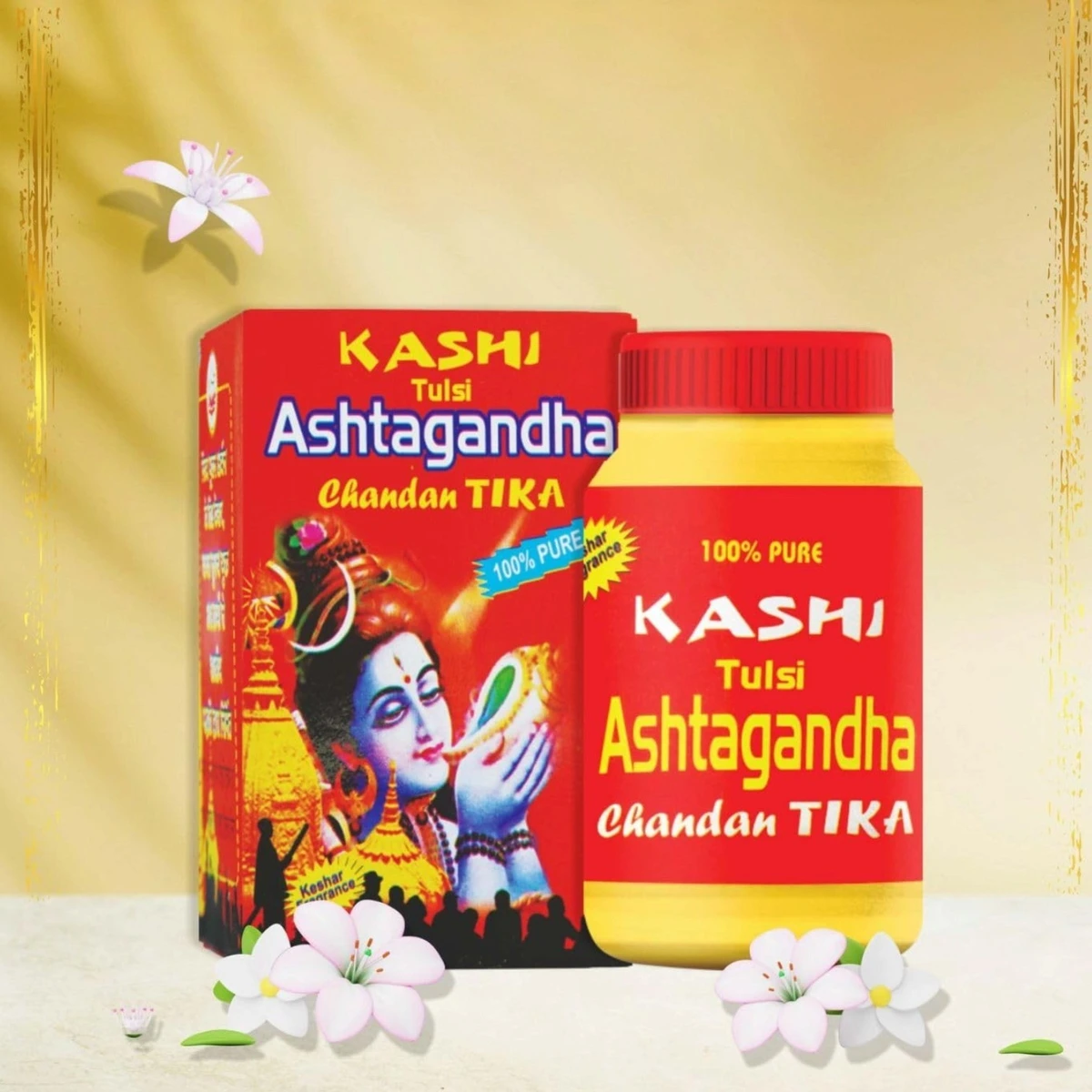 Kashi Tulsi Ashtagandha Chandan Tika Powder