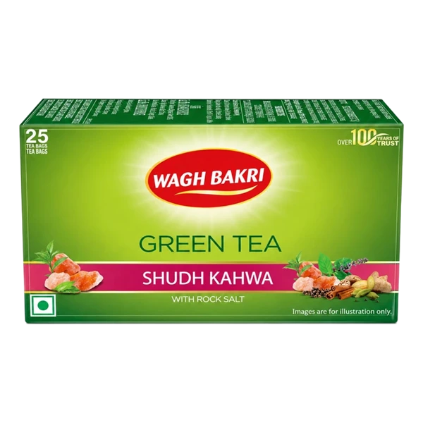 Wagh Bakri Shudh Kahwa Green Tea Bags
