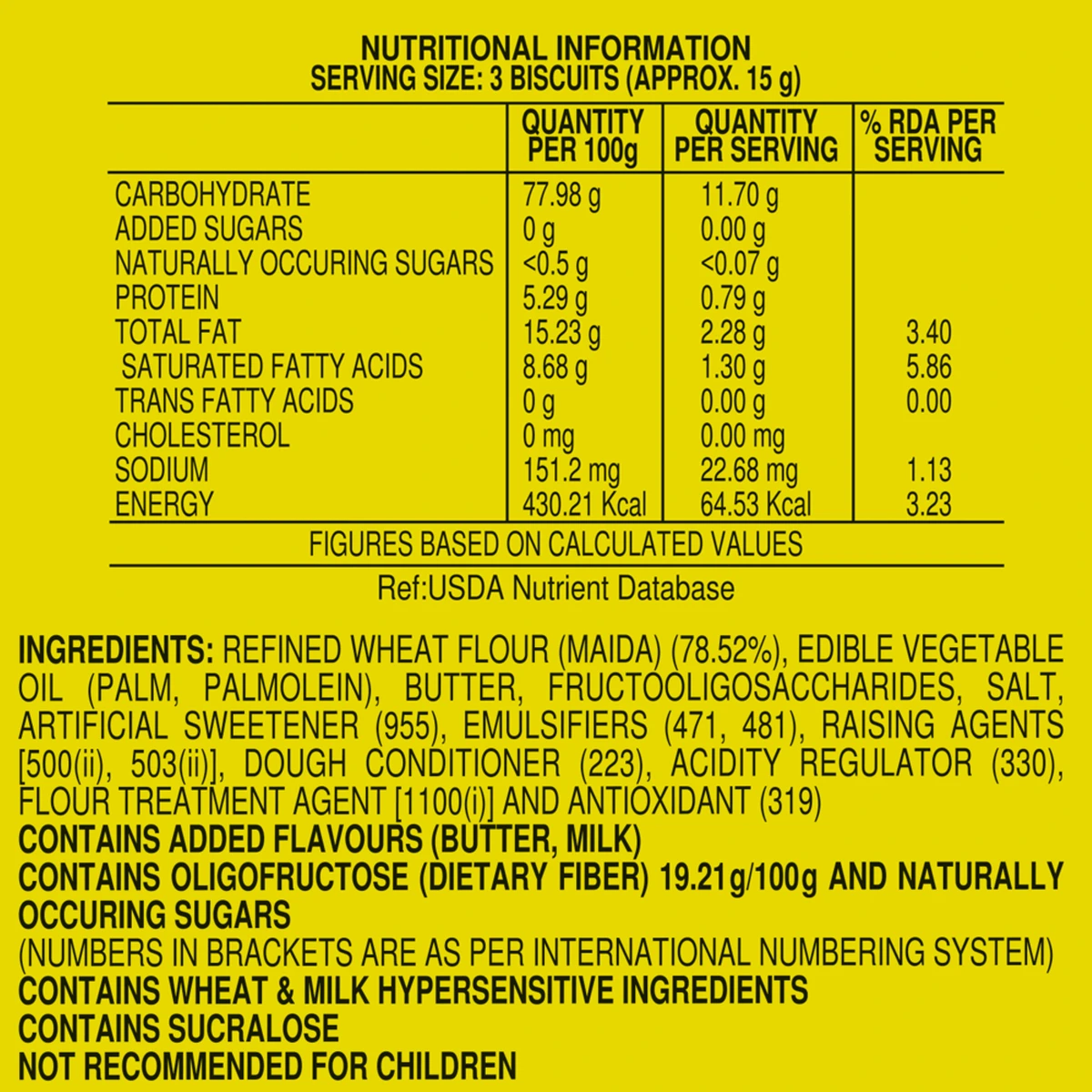 Sugar Free Marie Biscuits