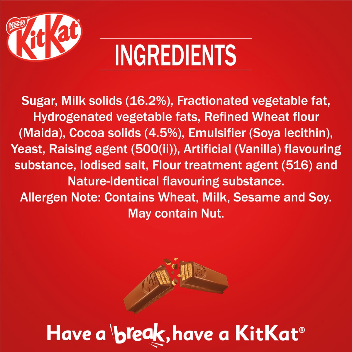 KitKat Chocolate Coated Wafer Bar