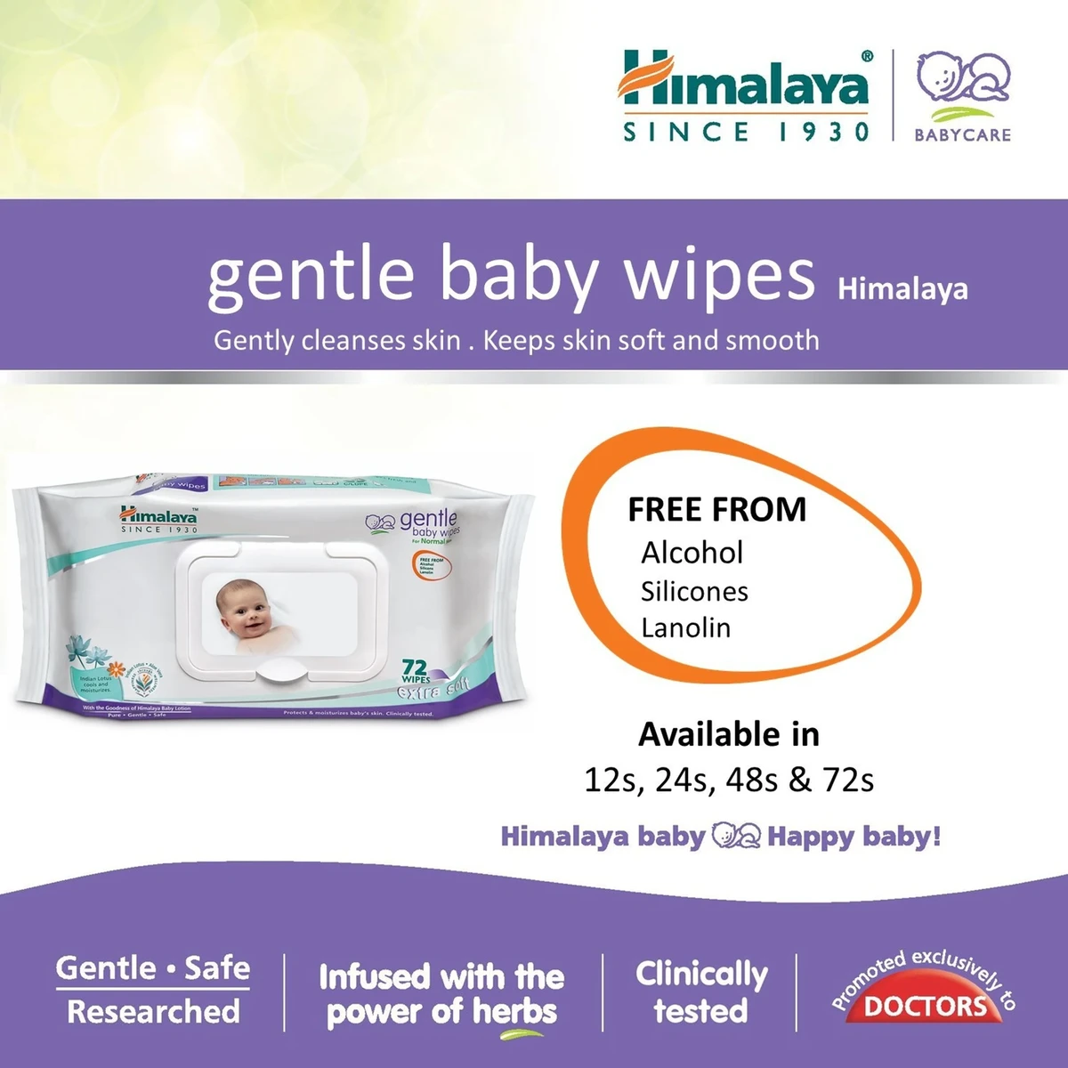 Gentle Baby Wipes for Normal Skin