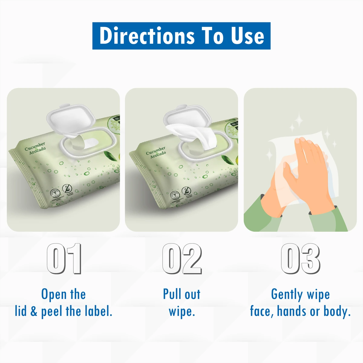 Cucumber & Avocado Refreshing Wet Wipes