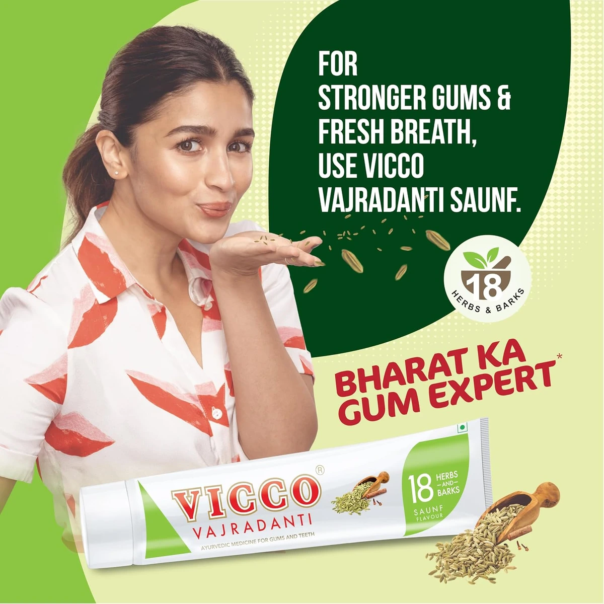 Vajradanti Saunf Flavour Toothpaste