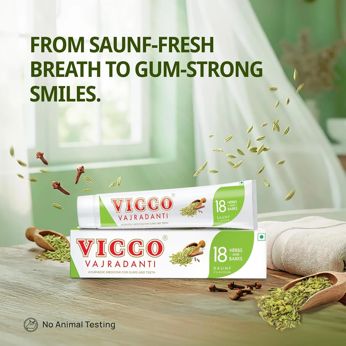 Vajradanti Saunf Flavour Toothpaste