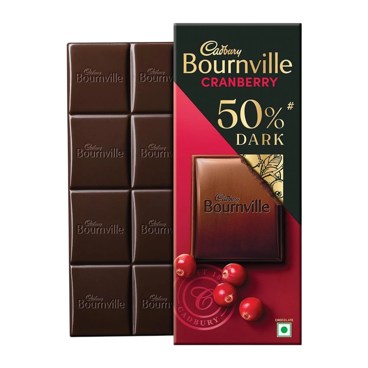 Bournville Cranberry 50% Dark Chocolate Bar