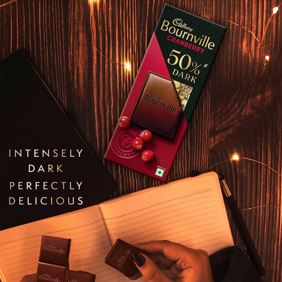 Bournville Cranberry 50% Dark Chocolate Bar