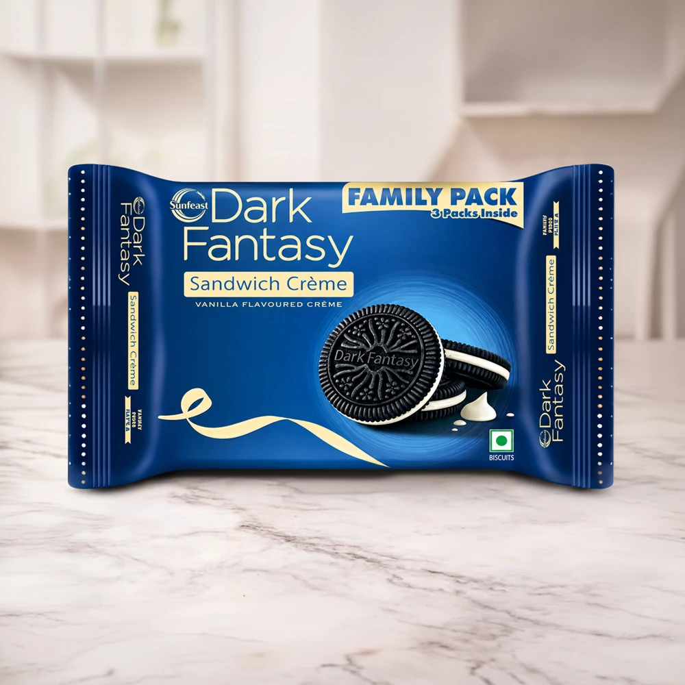 Dark Fantasy Vanilla Sandwich Creme Biscuits SET