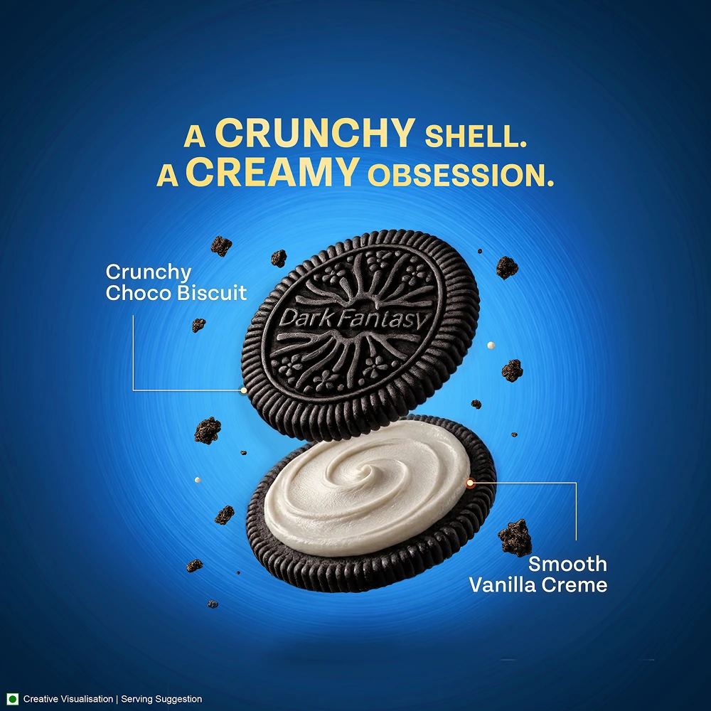 Dark Fantasy Vanilla Sandwich Creme Biscuits SET
