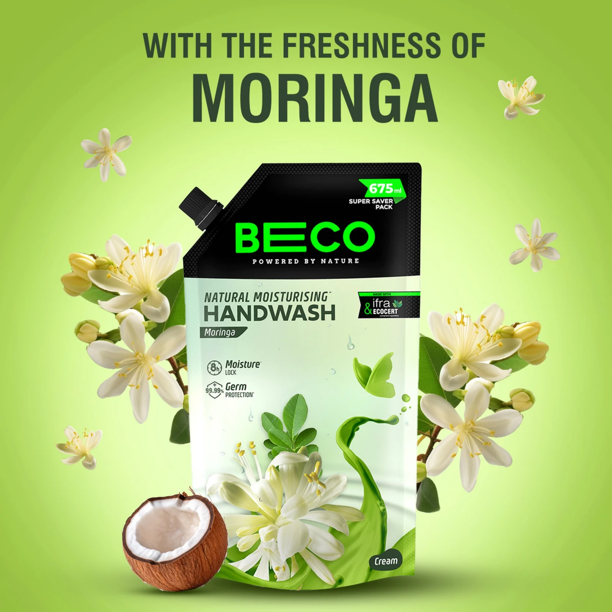 Natural Moringa Handwash Refill