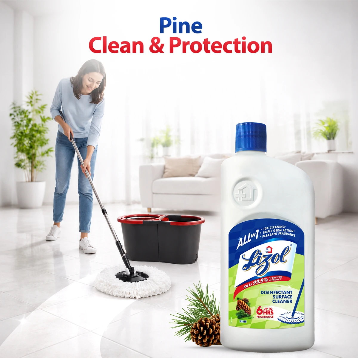 Liquid Pine Disinfectant Surface Cleaner