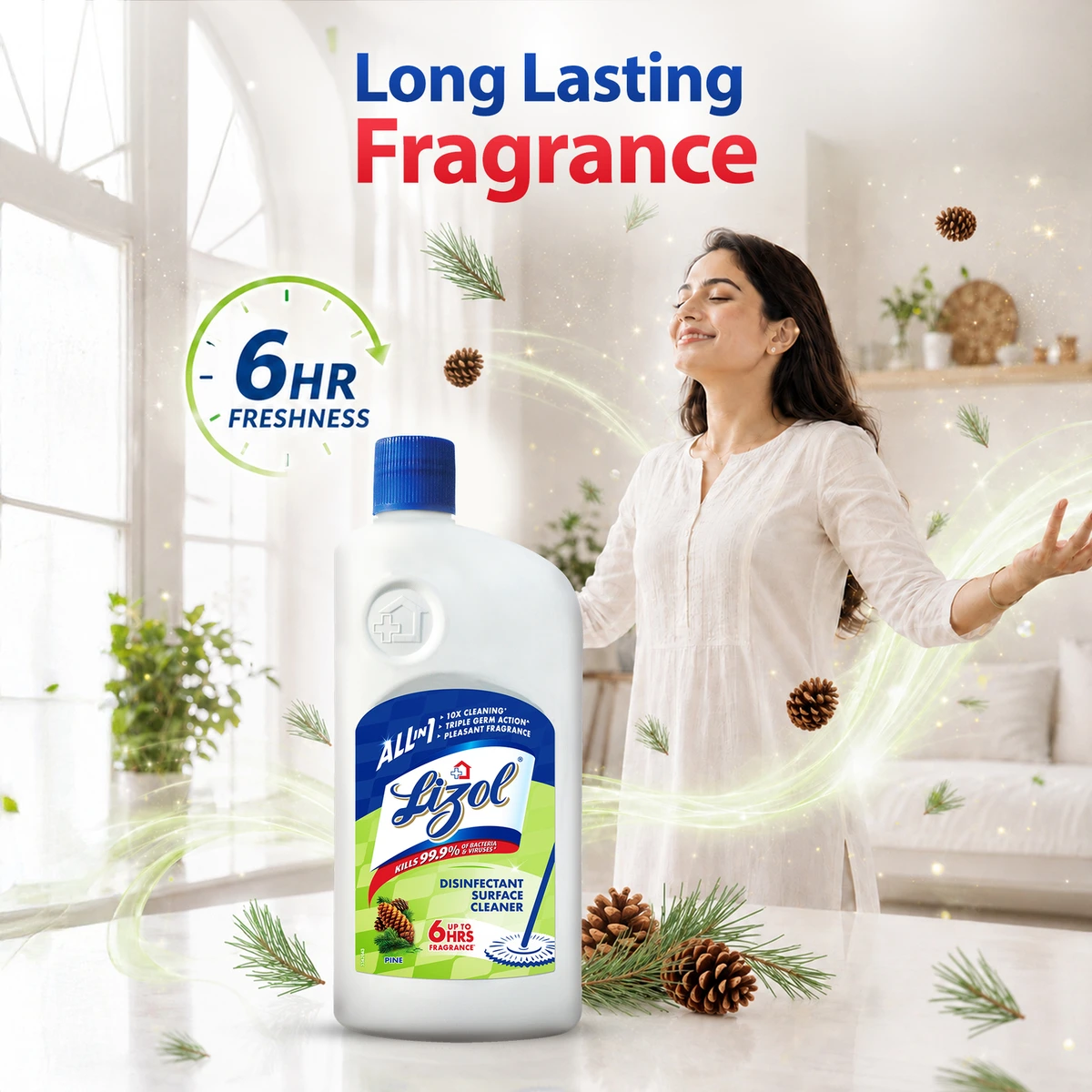 Liquid Pine Disinfectant Surface Cleaner