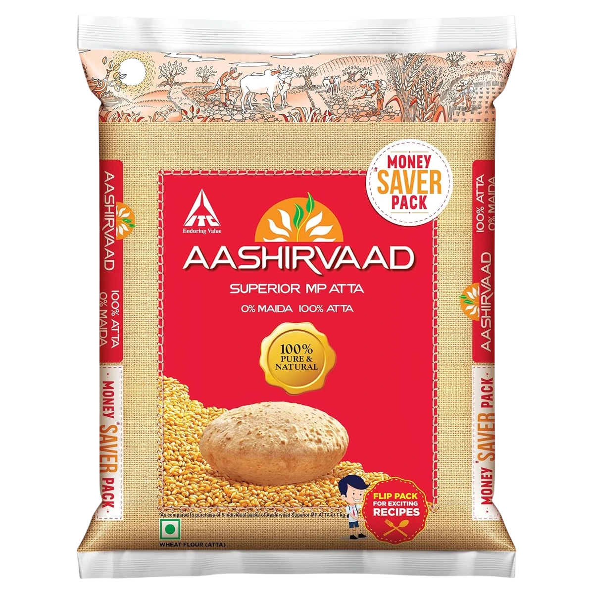Shudh Chakki Atta (100% Atta, 0% Maida)