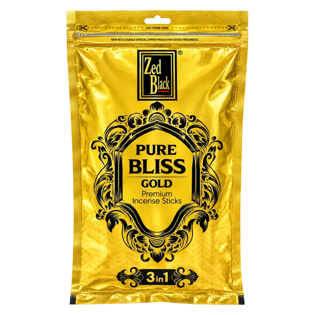 Pure Bliss Gold Premium Incense Sticks 3 in 1 Agarbatti