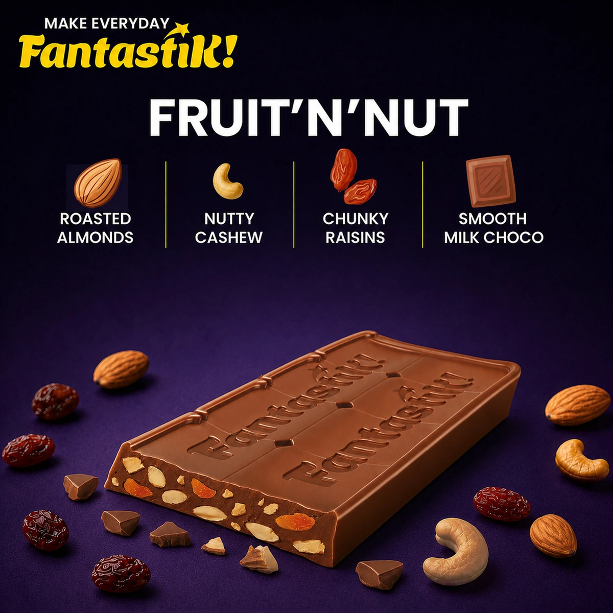Fantastik! Fruit 'N' Nut Chocolate Bar