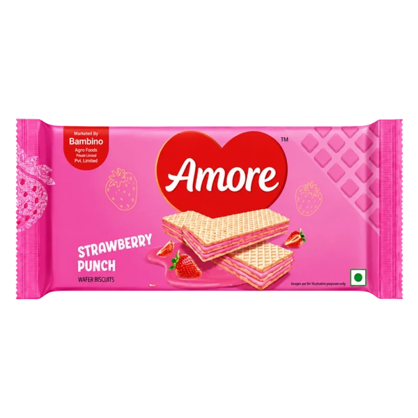 Bambino Amore Strawberry Punch Wafer Biscuits