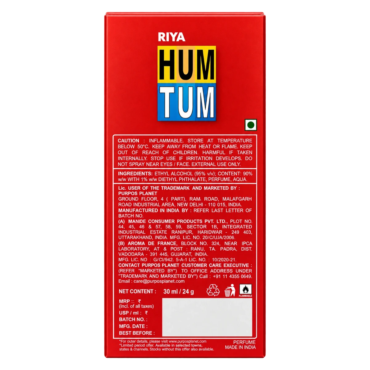 Riya Hum Tum Essence of Togetherness Perfume for Men & Women