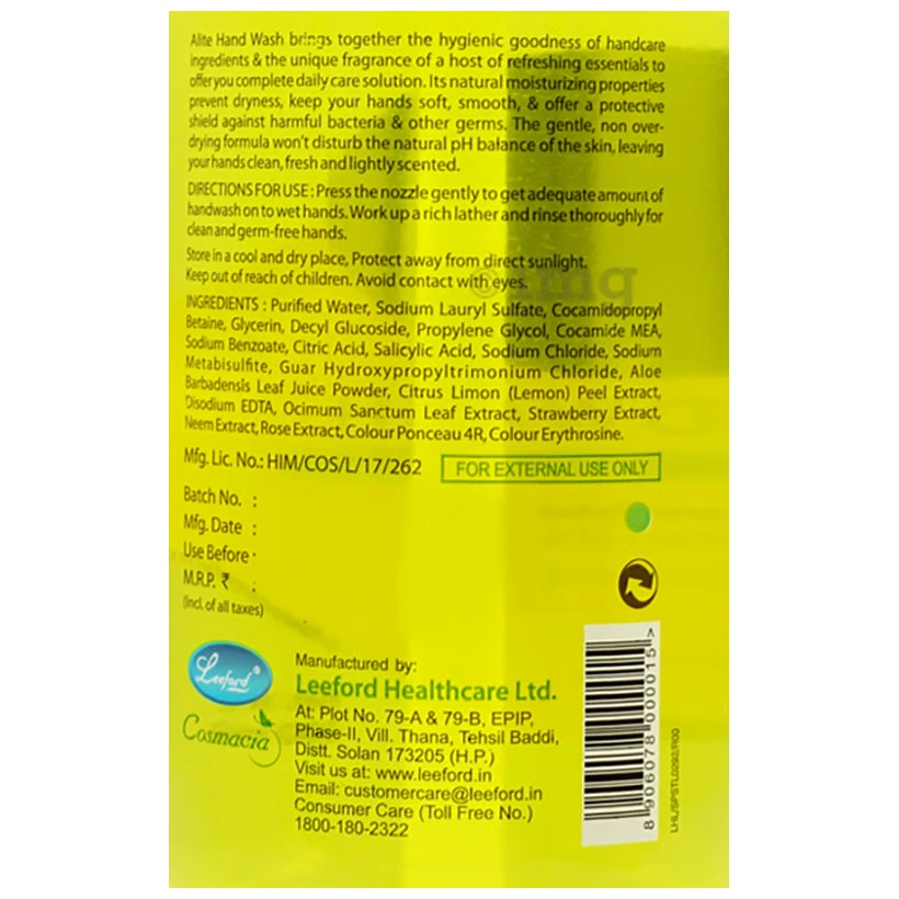 Lemon Handwash Refill