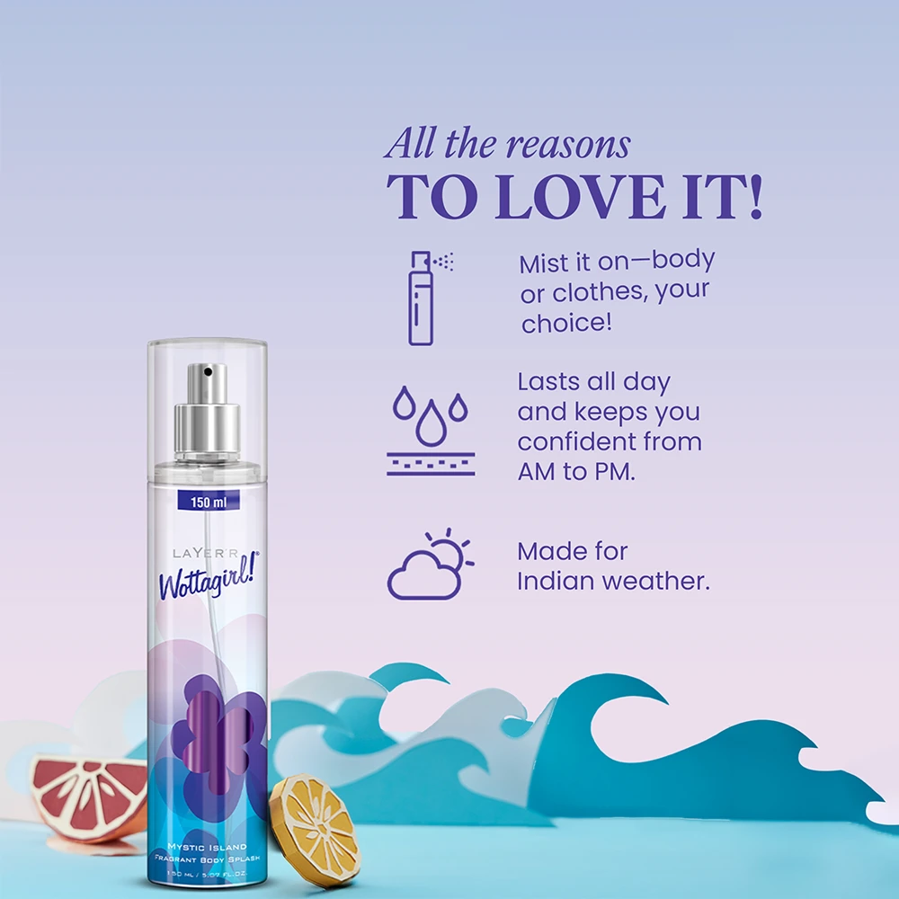 Wottagirl Deo Mystic Island Fragrant Body Splash
