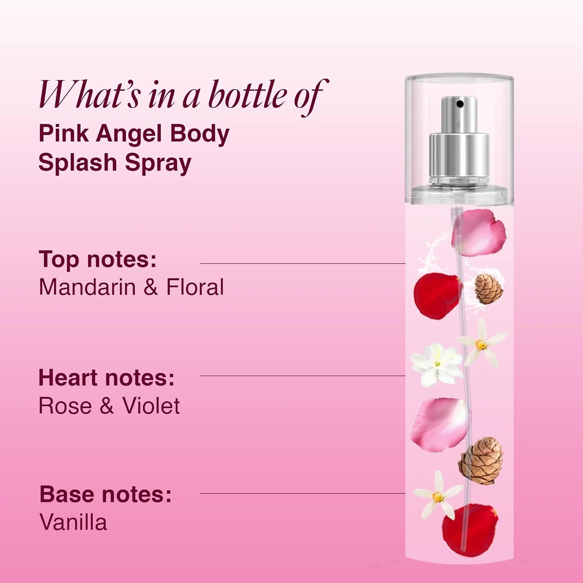 Wottagirl Deo Pink Angel Fragrant Body Splash