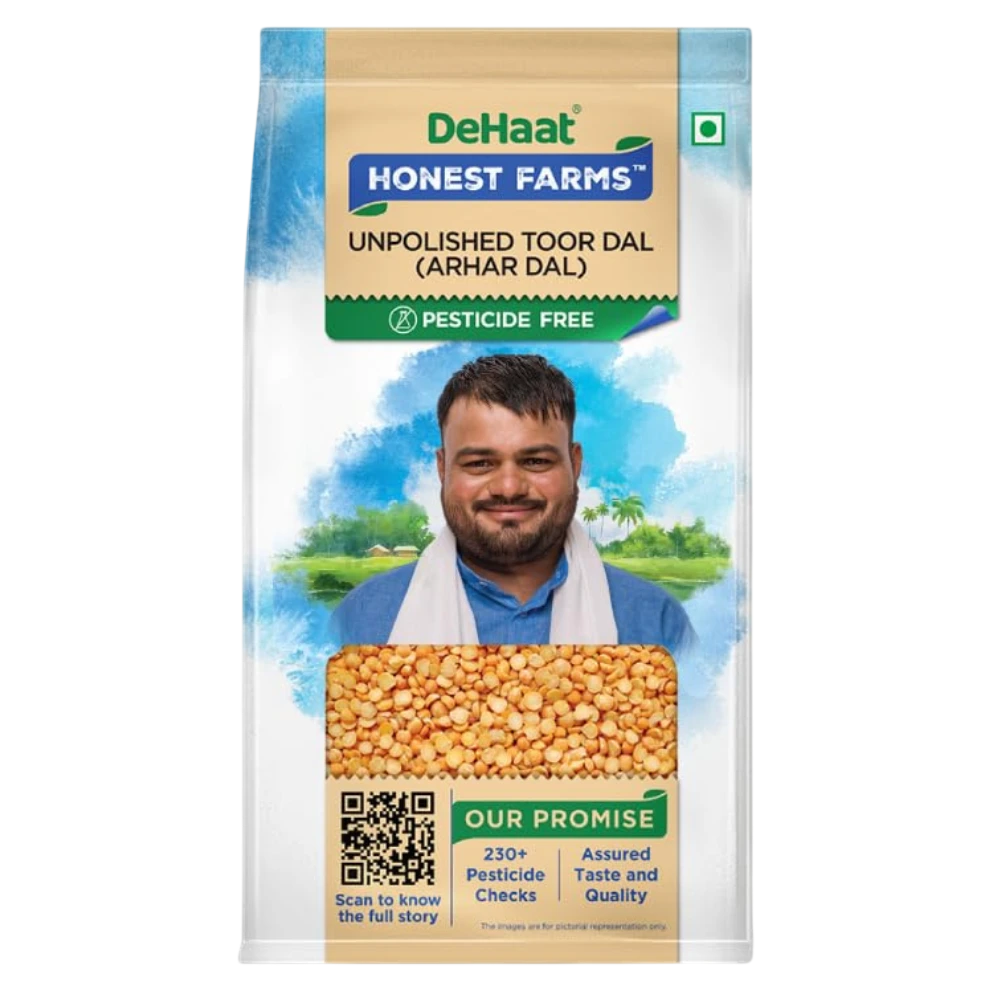 Unpolished Toor Dal Pesticide-Free (Arhar Dal)