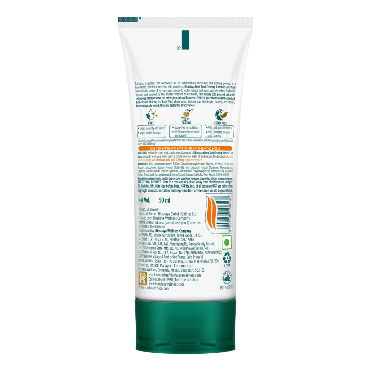 Dark Spot Clearing Termeric Facewash