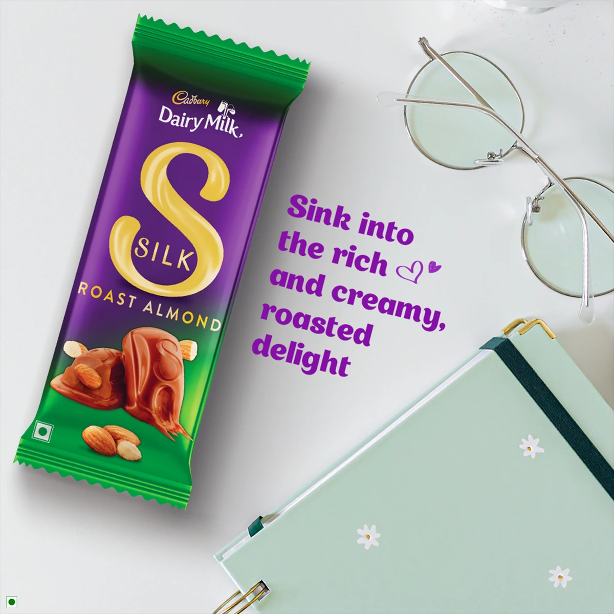 Dairy Milk Silk Roast Almond Chocolate Bar