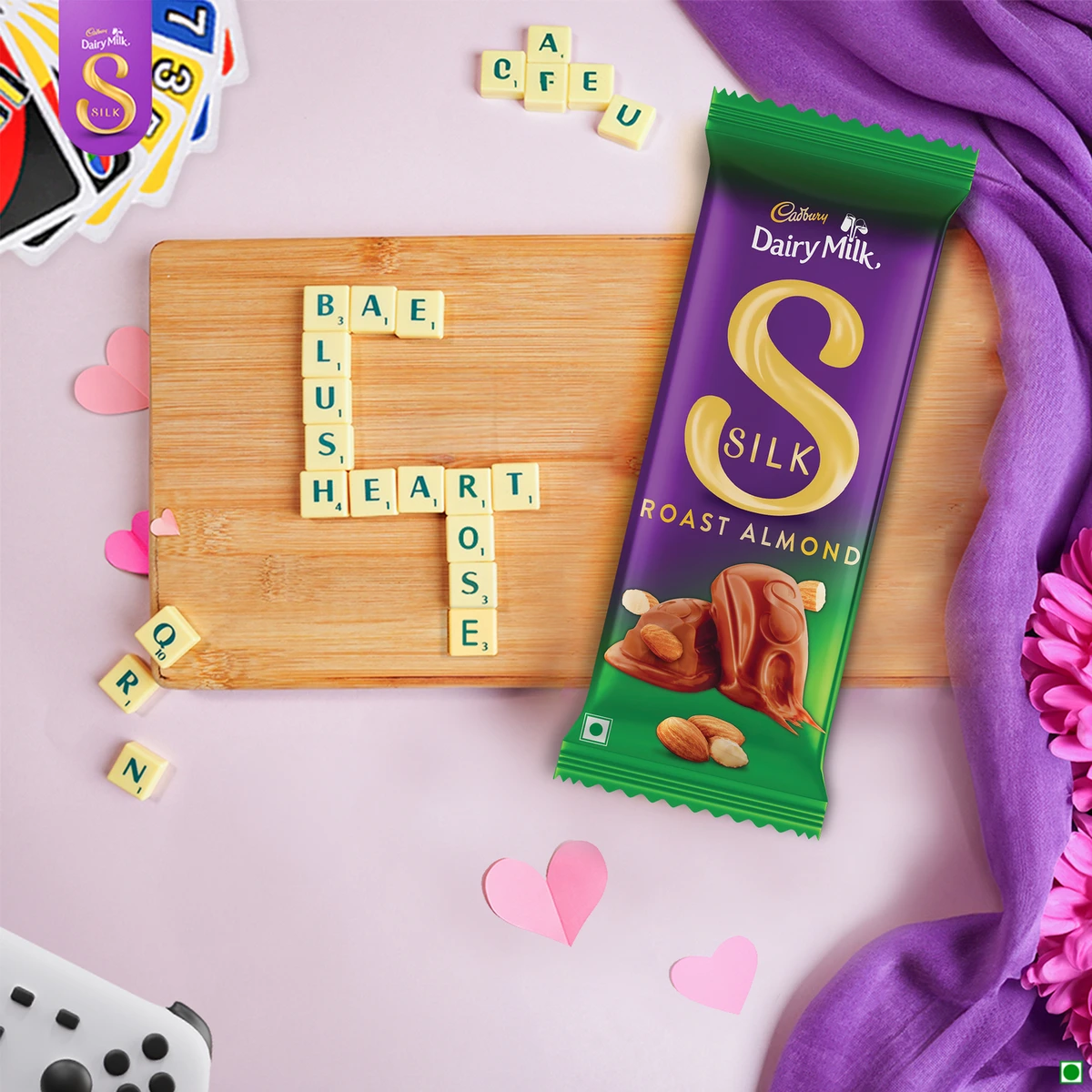 Dairy Milk Silk Roast Almond Chocolate Bar