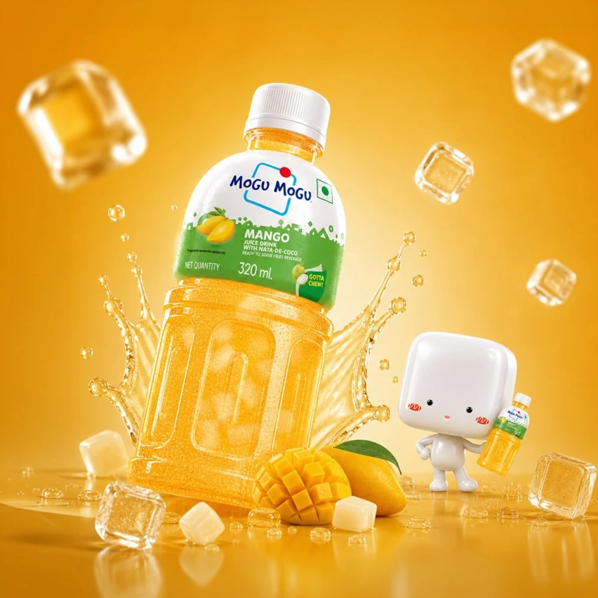 Mango Fruit Drink with Nata De Coco